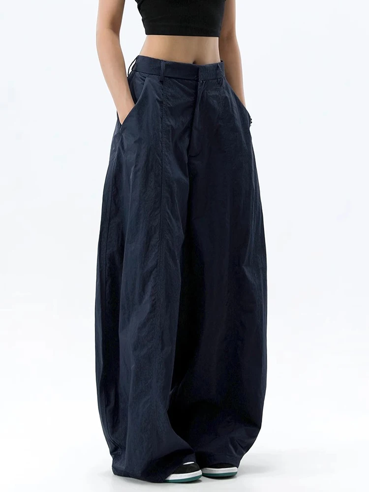 High Waist Women Casual Pants Straight Office Ladies Korean Fashion Trousers Loose Female Pants New 2025