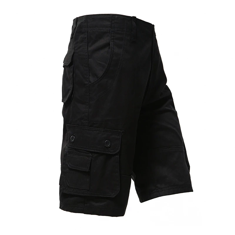 Men's Cargo Shorts Big Size Sports Knee Shorts Classic Short Pants Streetwear Hip Hop Straight Loose Pants