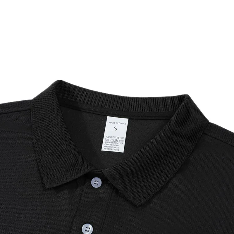 Solid color polo shirt ultra-light men's quick-drying breathable sweat-wicking shirt suitable for fitness gym and running