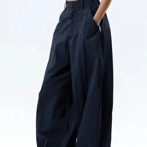 High Waist Women Casual Pants Straight Office Ladies Korean Fashion Trousers Loose Female Pants New 2025