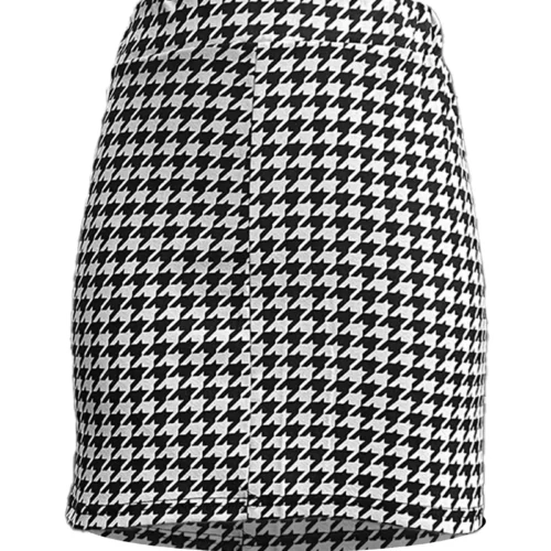 Qianniao style elegant elastic waist half skirt, hip hugging high waist short skirt