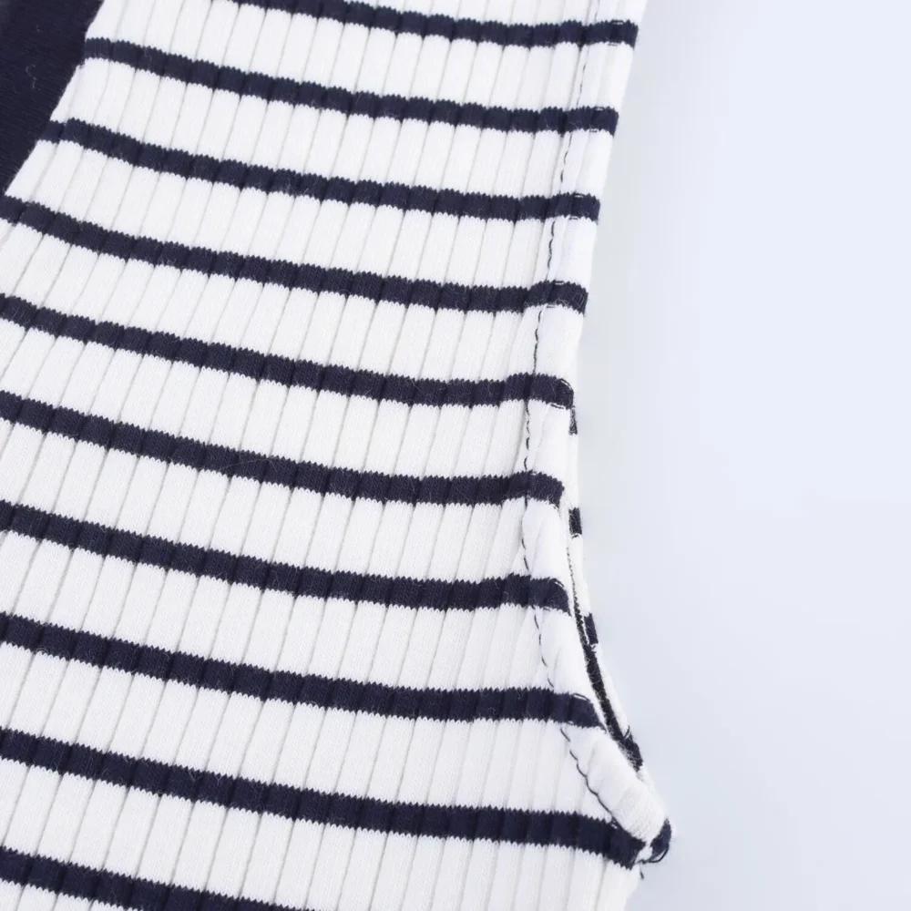 Summer New Fashion Style Ribbed Sleeveless Polo Collar T-shirt Sports Style Polo Shirt Vest Top Women's Clothing