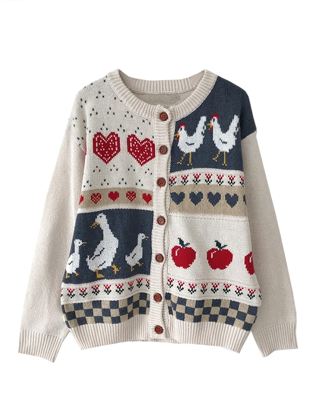 Women's Harajuku Kawaii Vintage Knit Sweater