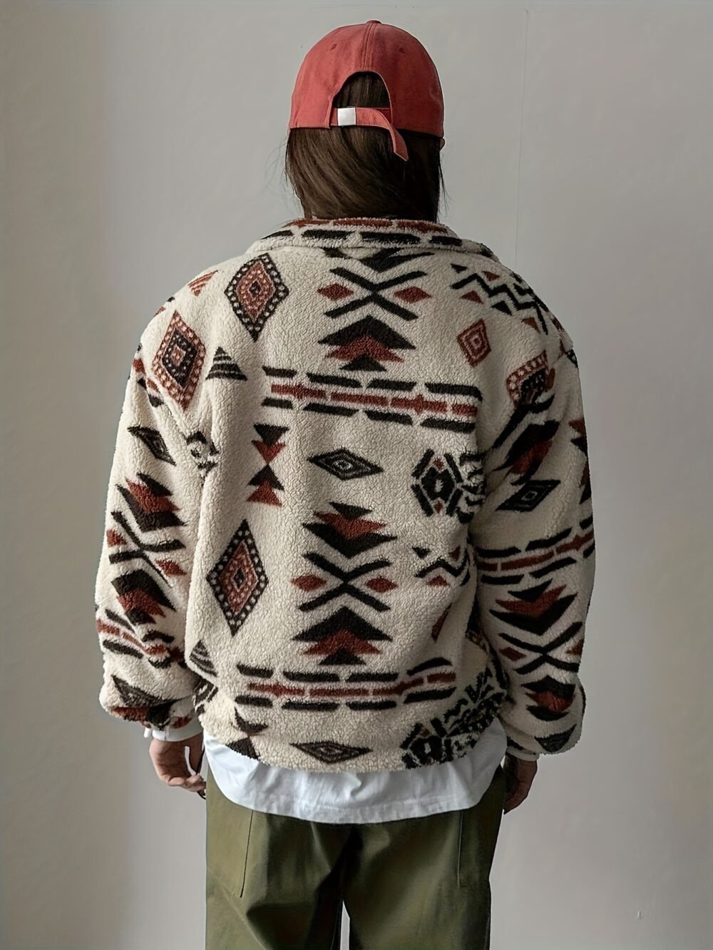 Women's Plush Sweatshirt with Zipper Neck Detail