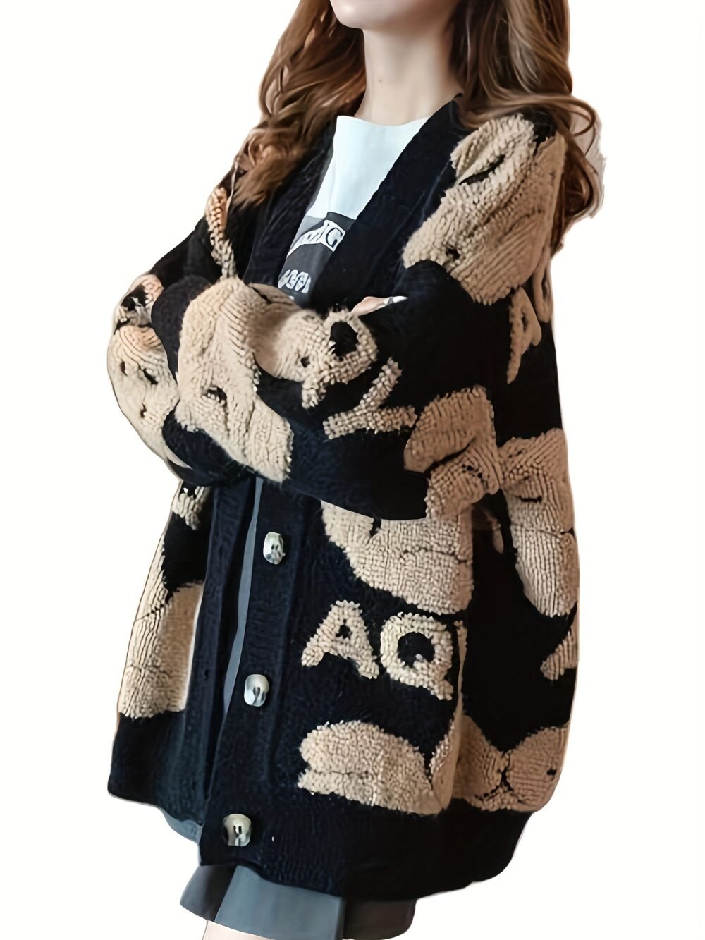 Women's Korean Lazy Style Knit Cardigan