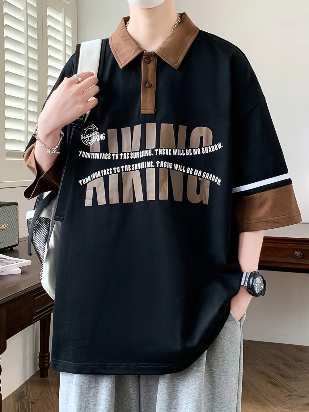 Men's Spring & Autumn Casual Polo Baseball Sports T-Shirt
