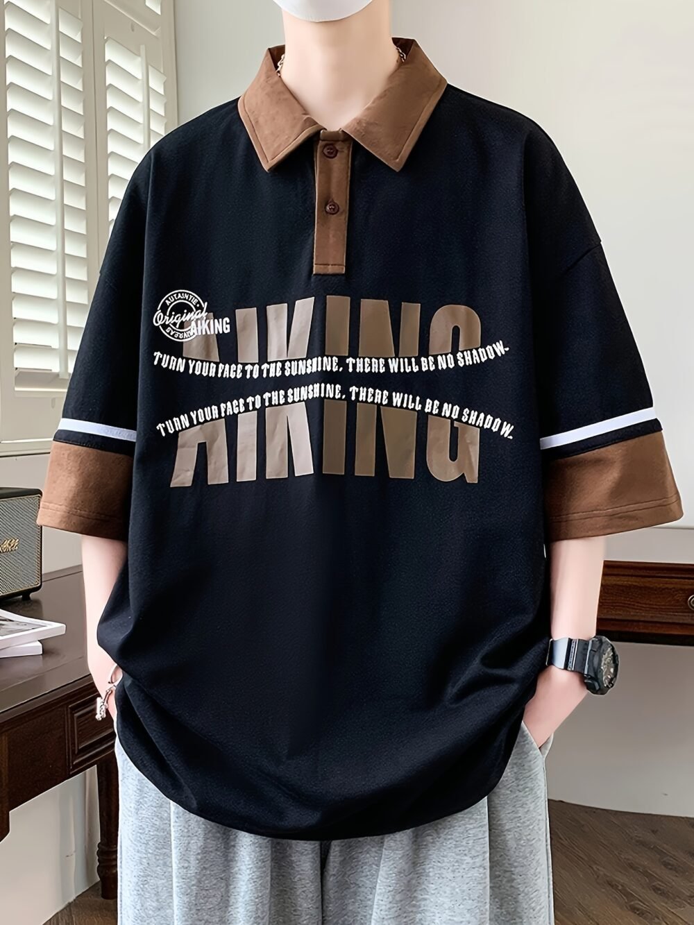 Men's Spring & Autumn Casual Polo Baseball Sports T-Shirt