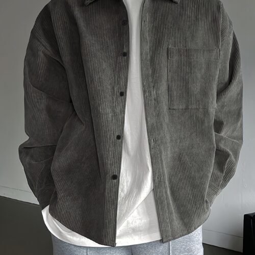 Men's Casual Lapel Button-Up Shirt