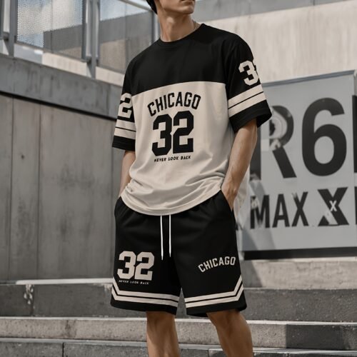 be94fc1d-acaf-4d81-9d8c-c09226edcf98.jpg Men's Casual Crew Neck T-Shirt & Shorts 2-Piece Set