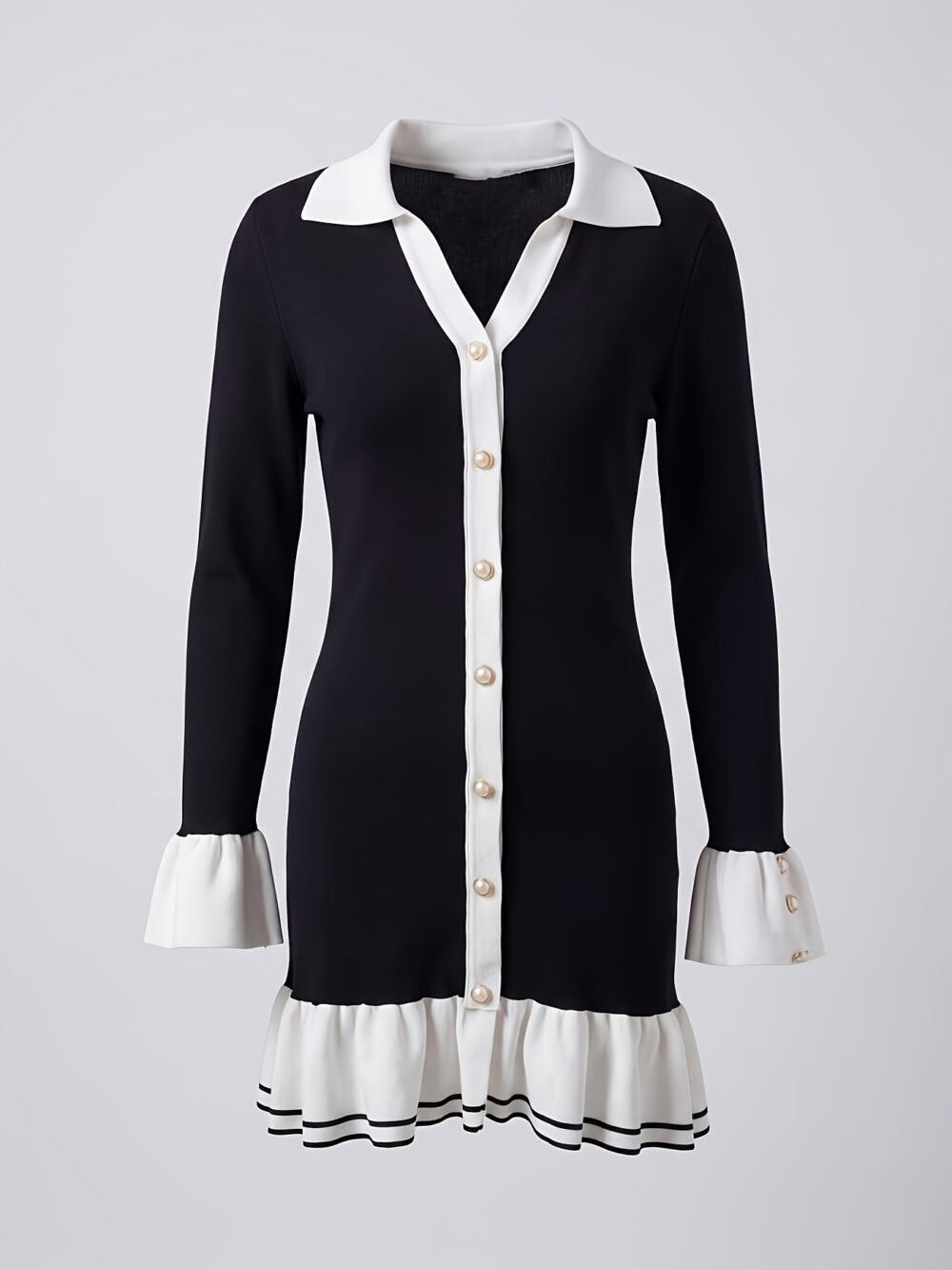 f9cd5f81-1f8b-4600-b541-d16dda5588d7.jpg Women's Elegant Color-Block Lapel Sweater Mini Dress