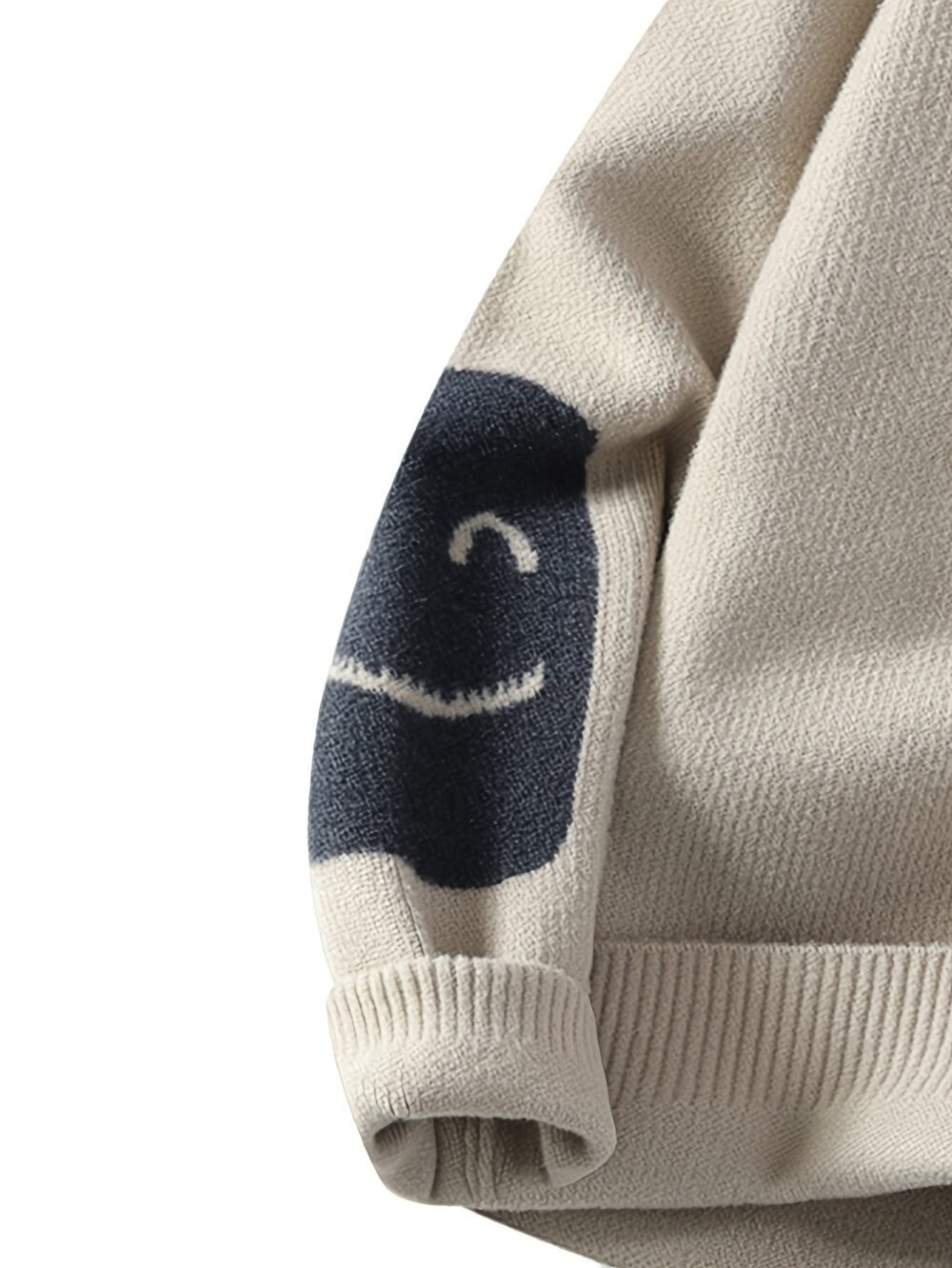 Men's Fake Two-Piece Knitted Sweater Cardigan